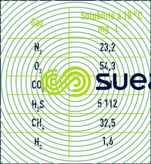 Solubilité des gaz 1 bar