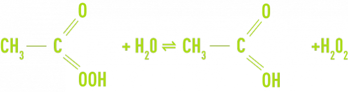 Formule : acide peracétique
