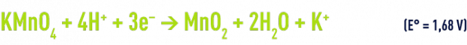Formule : permanganate en milieu acide