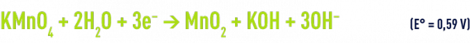 Formule : permanganate en milieu neutre ou alcalin