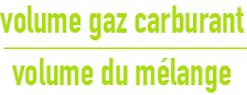 formule : Notions thermique - quatre mélanges hydrogène ou méthane avec air ou oxygène