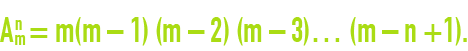 formule : algèbre - arthmétique - arrangements