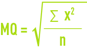 formule : statistiques - moyenne quadratique MQ