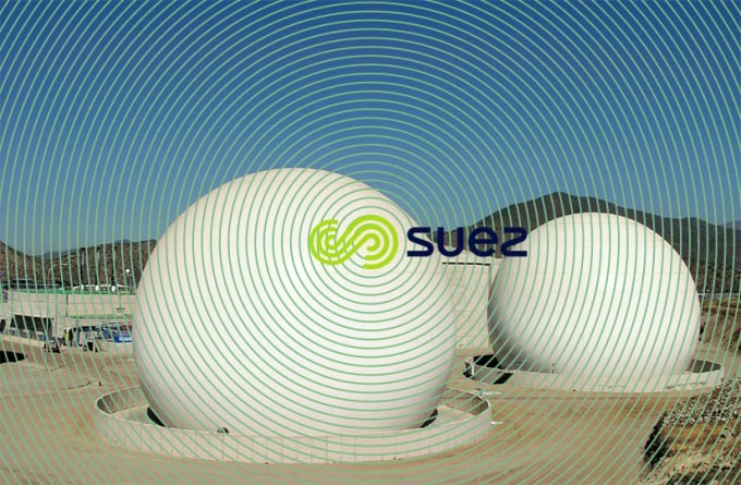 Gazomètres souples. Installation Farfana (Chili)