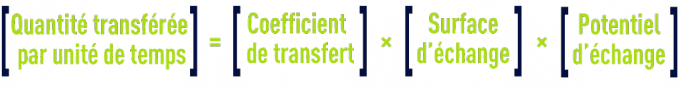 Formule : modélisation du transfert de l'ozone