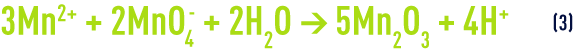 Formule : Oxydation par MnO2 -bilan global des réactions