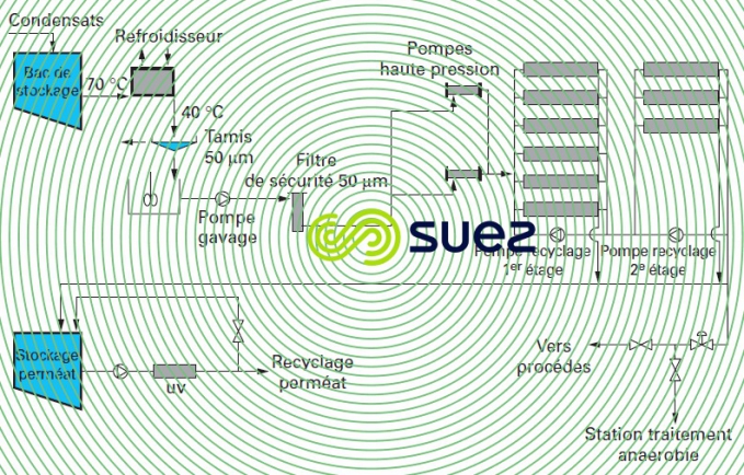 Recyclage condensats amidonnerie
