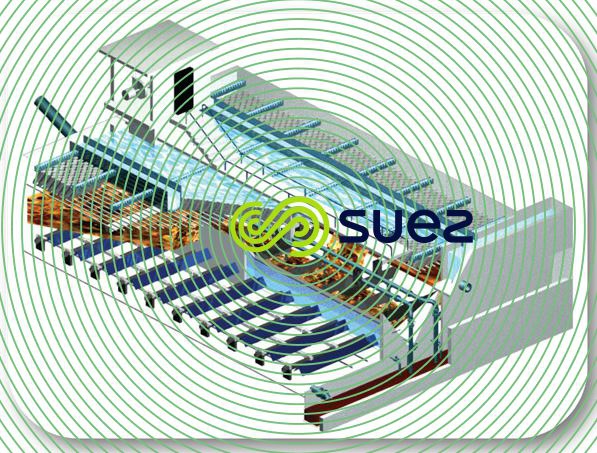 Décantation lamellaire à lit de boue pulsé – Pulsatube schema